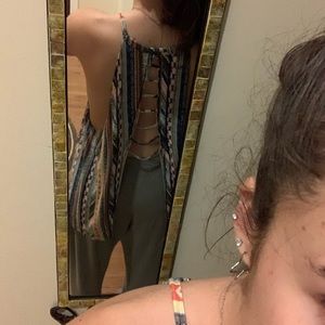 Vintage Havana Aztec look tank top